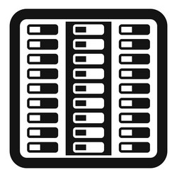 server room data center icon showing hosting vector image