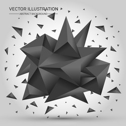 3d low polygon geometry background abstract vector image