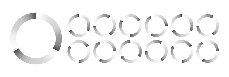 circular loading buffering icons vector image