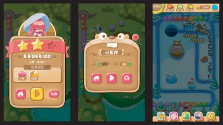 complete set of level button game ui pop-up icon vector image