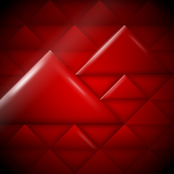 Dynamic Red 3D Geometric Pattern vector image