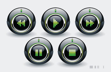 Modern Tech Buttons vector image