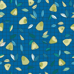 seamless pattern with pears for surface design vector image