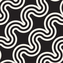 Wavy Line Repeating Pattern vector image