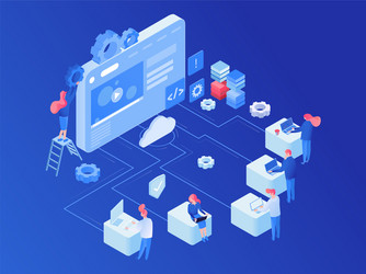 Cloud Computing Platform vector image