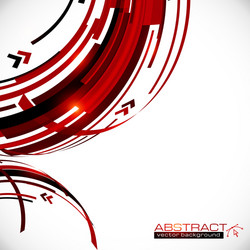 Dynamic Red and Black Circular Background vector image