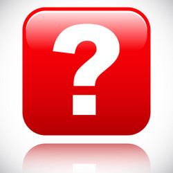 3d red question mark graphics for related vector image