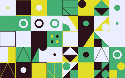 deconstructed abstract pattern design vector image