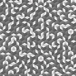 Grayscale hexagonal seamless pattern vector