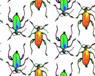 bug pattern vector image
