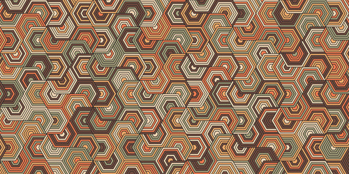 geometric pattern design retro with polygonal vector image