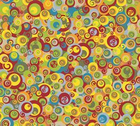 Retro Circles Pattern vector image
