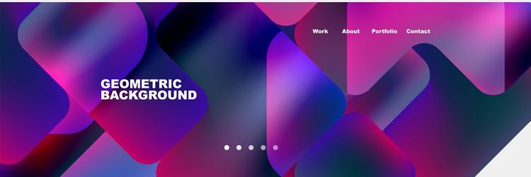 square internet web page design template vector image