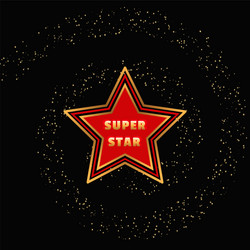 super star concept vector