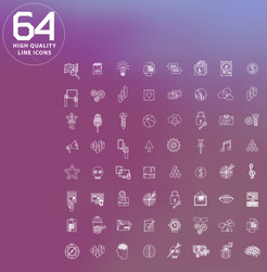 Universal modern icons for web and mobile app vector