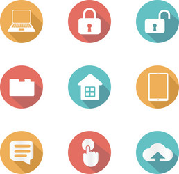abstract business icons on a white background vector image
