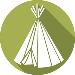 american indian wigwam icon vector