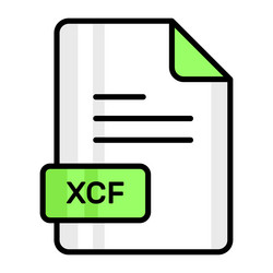an amazing icon of xcf file editable design vector image