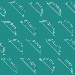 outline collection of bow seamless pattern design vector image