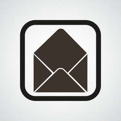 post open envelope horn icon simple vector