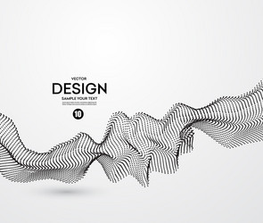 abstract background with dots lines vector image