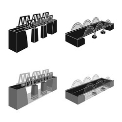 isolated object connection and design logo vector image