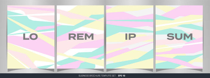 abstract set of colorful free shape pattern vector image
