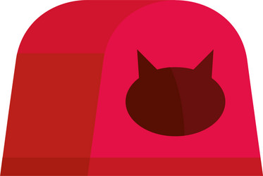 cat house icon flat style vector