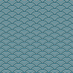 Seamless wave pattern linear waves background vector