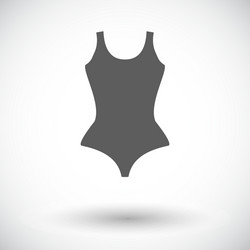 Swimsuit icon logo isolated on white Royalty Free Vector
