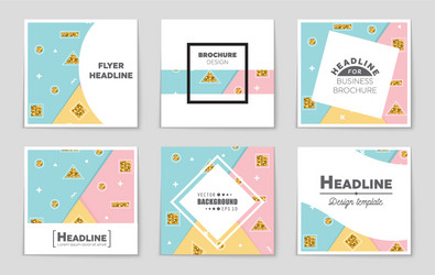 abstract layout background set for art vector image