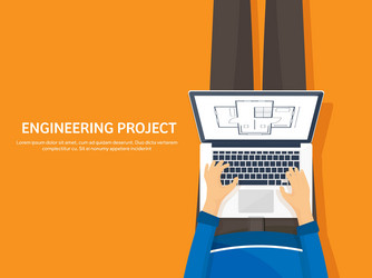 engineering and architecture vector image