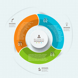 Circle arrows infographic template Royalty Free Vector Image