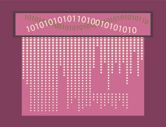 abstract technology background binary computer vector image