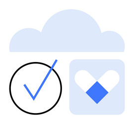 cloud storage with data verification and secure vector image