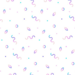 pattern with geometric shapes in memphis style vector image