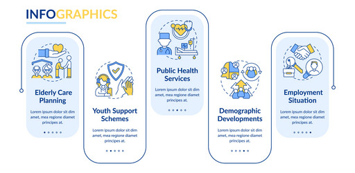 social work examples rectangle infographic vector