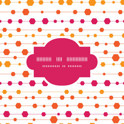 abstract colorful stripes and shapes frame vector image