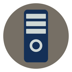 computer system unit on a white background vector image