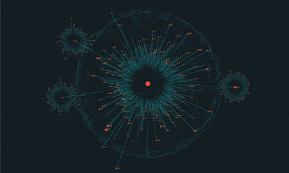 Data Network Visualization vector image