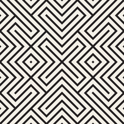 geometric ethnic background with symmetric lines vector image
