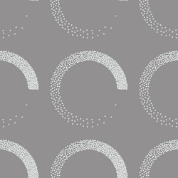 Stipple seamless pattern in retro style on grey vector