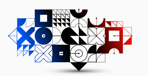abstract geometric pattern background isolated vector image