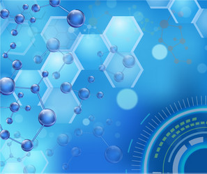 DNA and Molecular Structure Background vector image