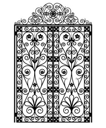 Iron window grills Royalty Free Vector Image - VectorStock