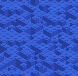 plastic constructor game seamless pattern toy vector image