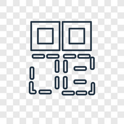 qr code concept linear icon isolated vector image