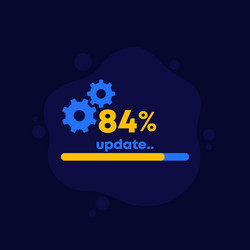 System Upgrade Gears Interface vector image