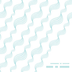 diagonal abstract waves frame corner pattern vector image