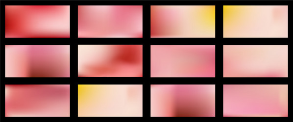 set smooth abstract colorful mesh backgrounds vector image